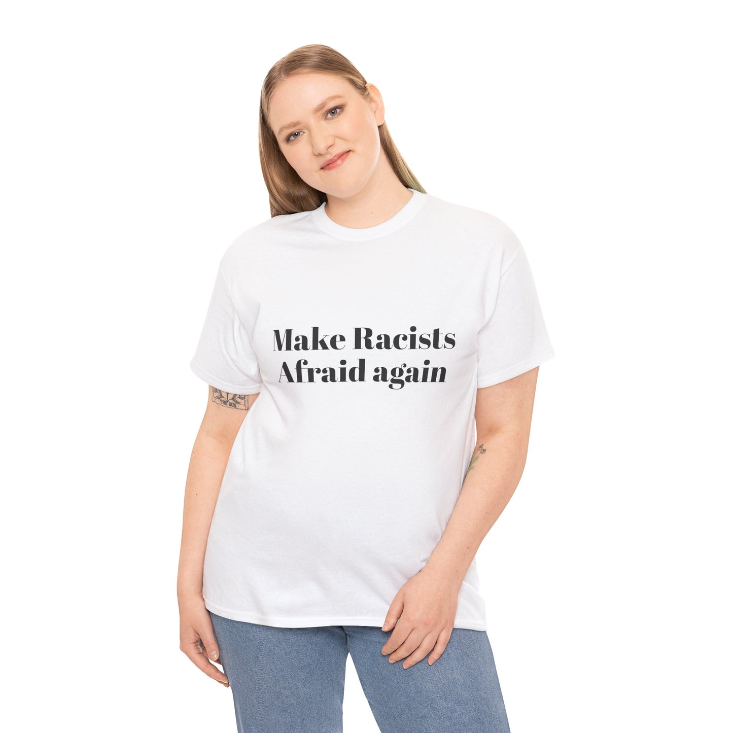 Make Racists Afraid Again Unisex Heavy Cotton Tee
